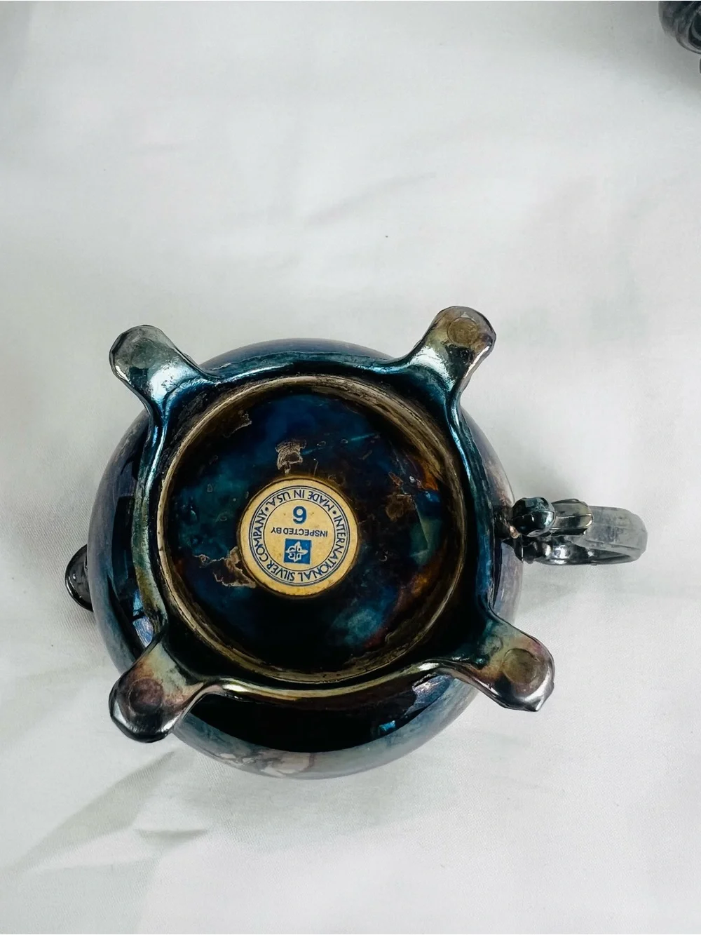 ornate 4 piece silver plated tea coffee set details International Silver Company